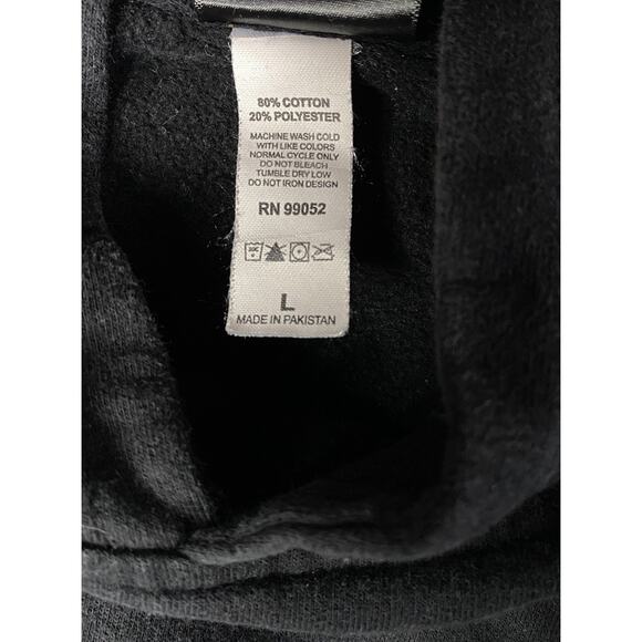 Kids Santa Cruz Skateboards Black Hoodie Sweatshirt Youth Size Large Fire - Picture 3 of 3